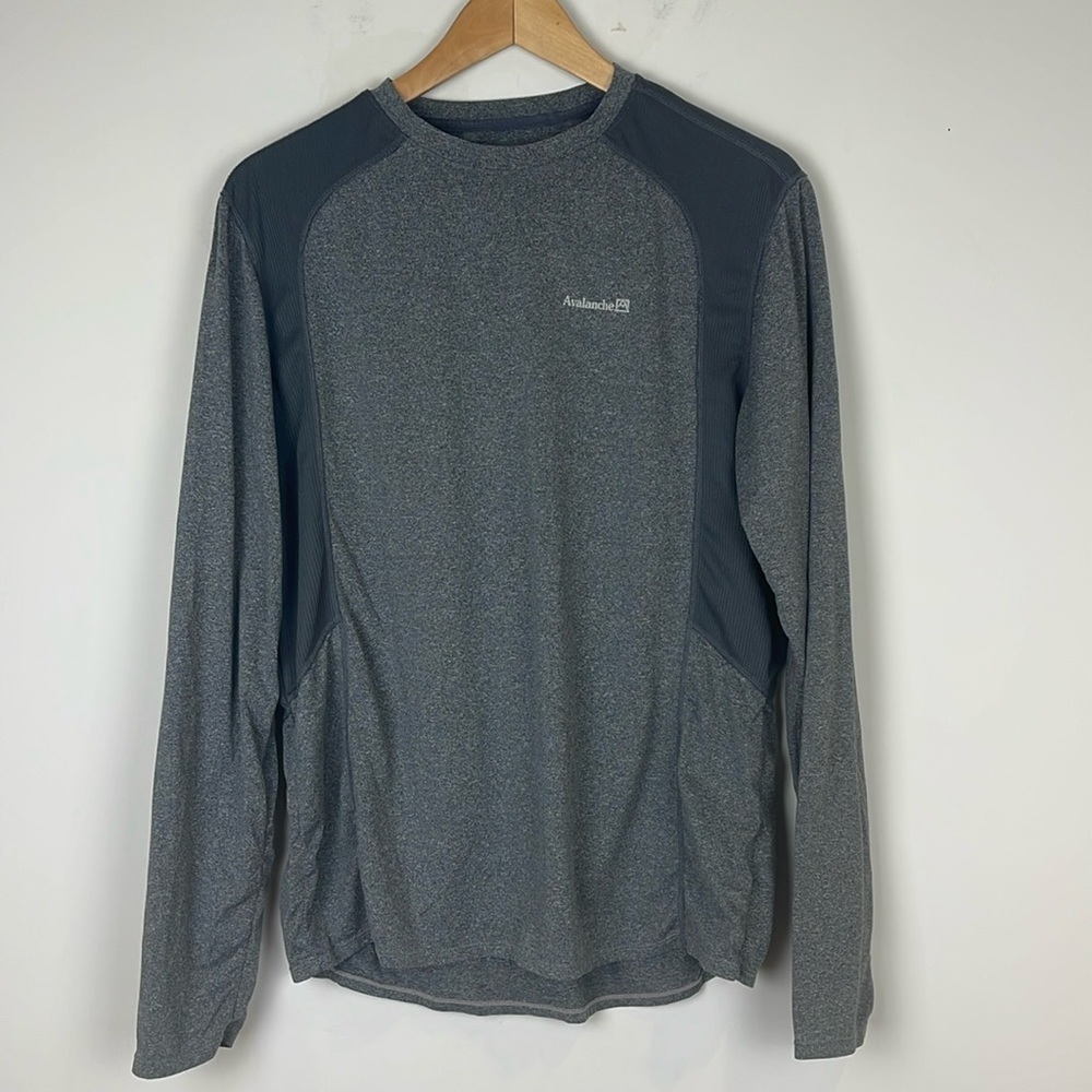 Avalanche long sleeve shirt grey size large